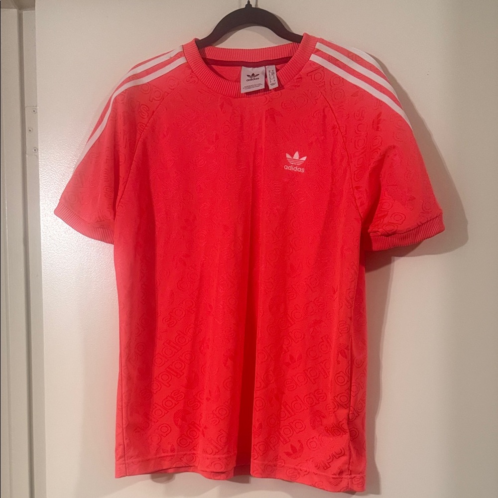 Adidas Women’s Neon Pink/Orange Short Sleeve Tee